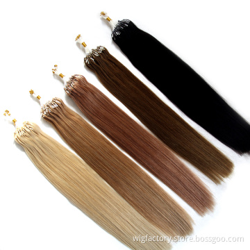 Wholesale price microlink hair extensions,virgin human extensions hair,micro links hair extensions 100% human hair
